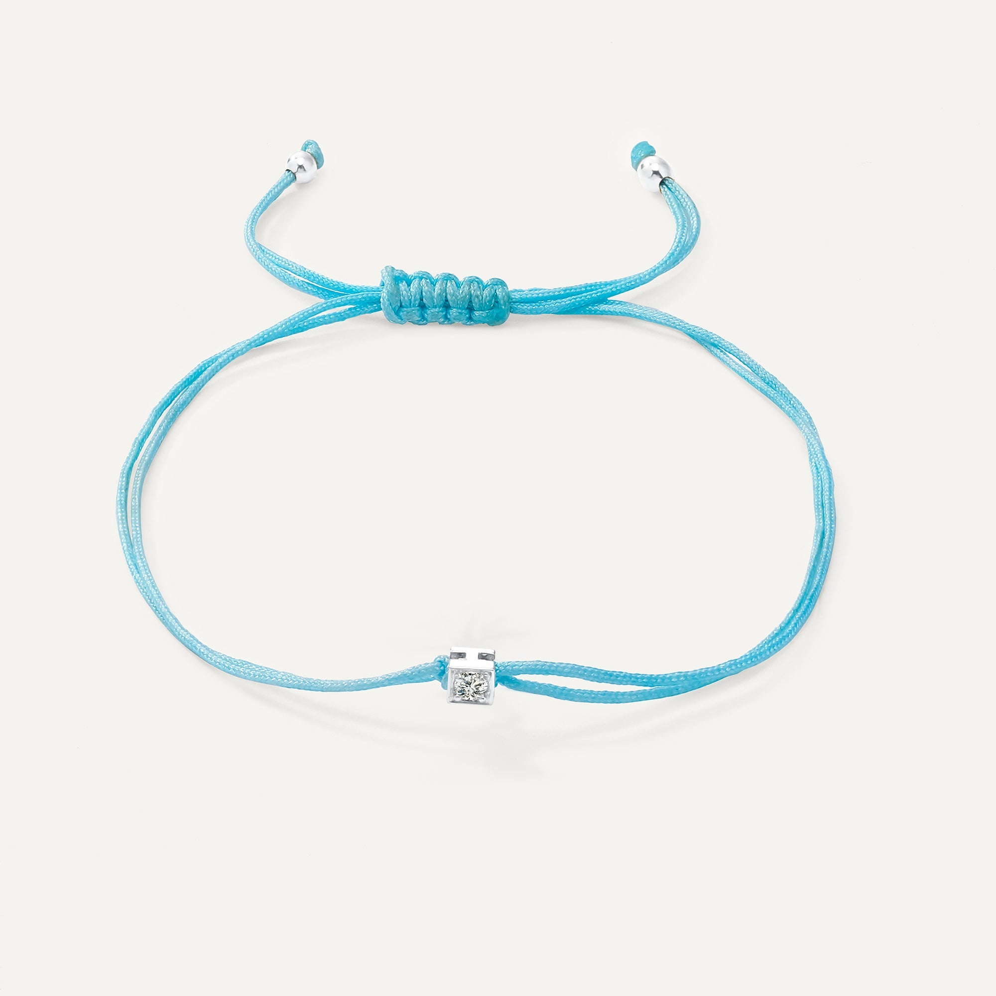 Single Diamond - Square Setting / Turquoise